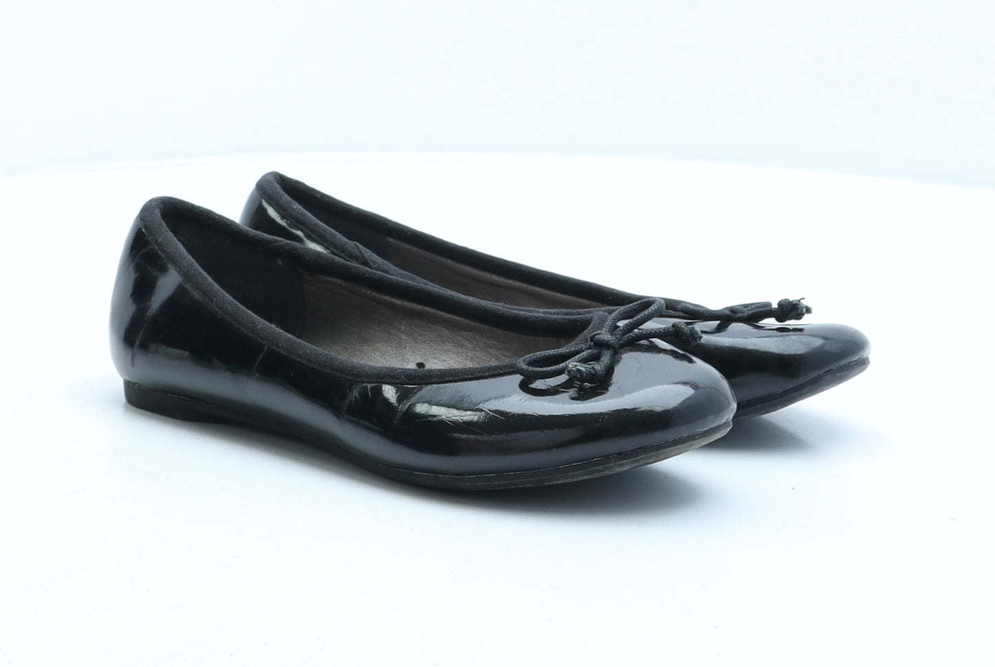 Preworn Womens Black Synthetic Ballet Casual UK 3