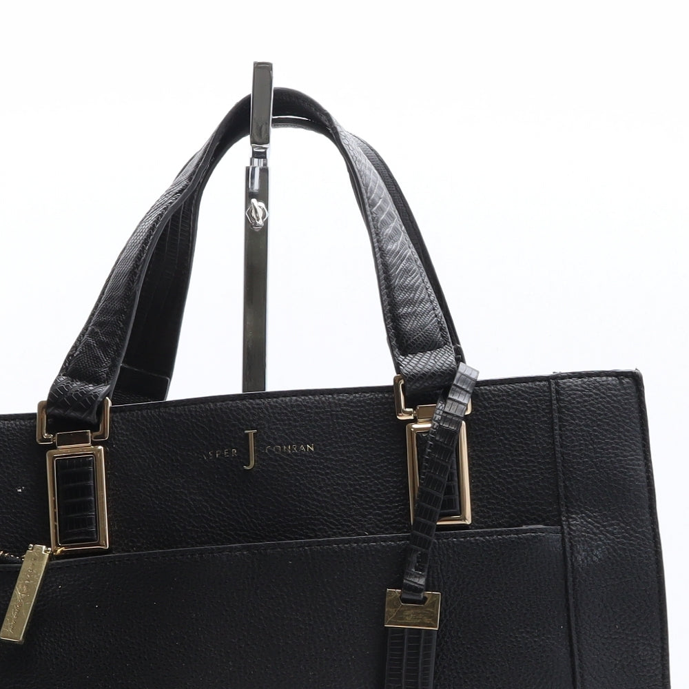 Jasper Conran Womens Black Polyethylene Top Handle Bag Size Medium