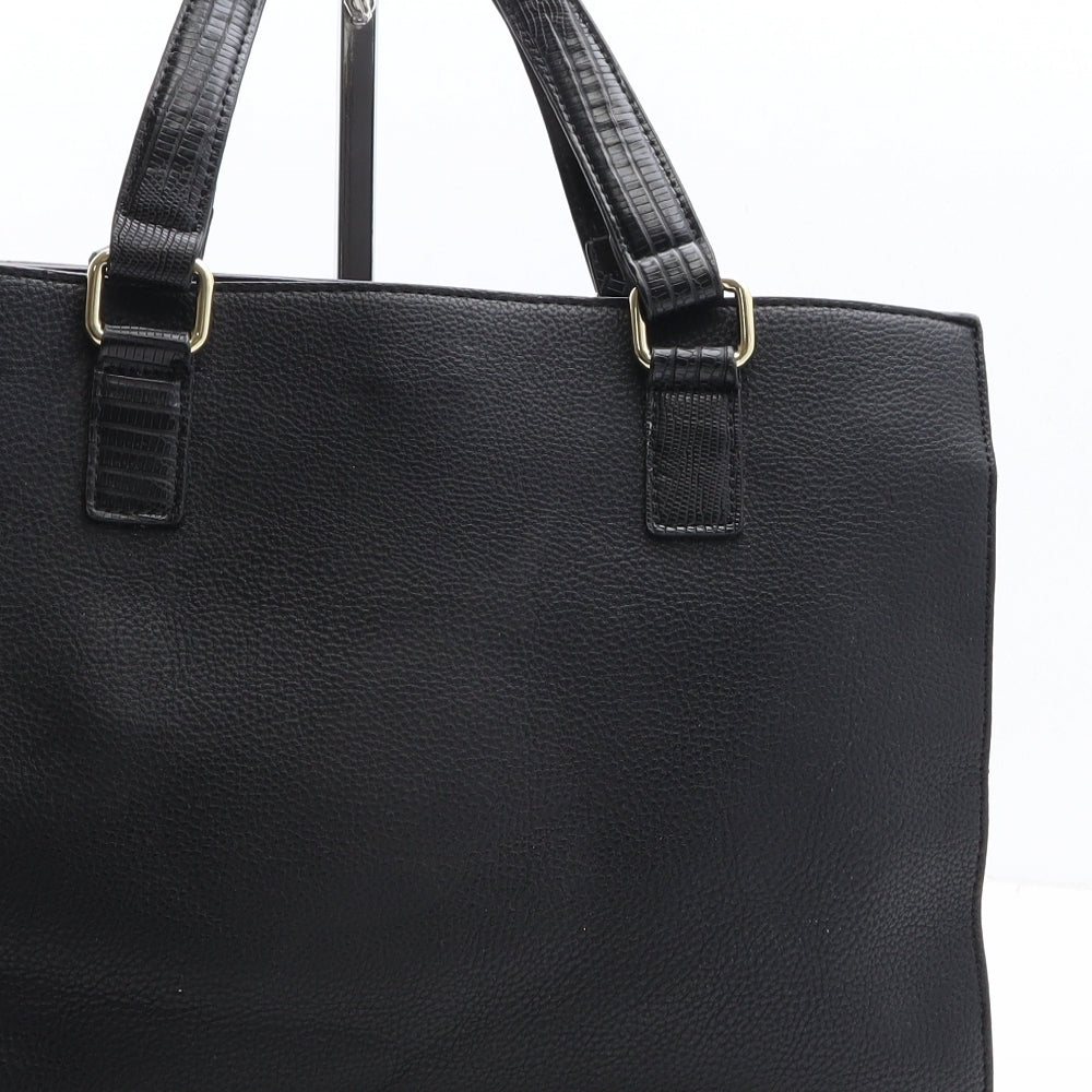 Jasper Conran Womens Black Polyethylene Top Handle Bag Size Medium