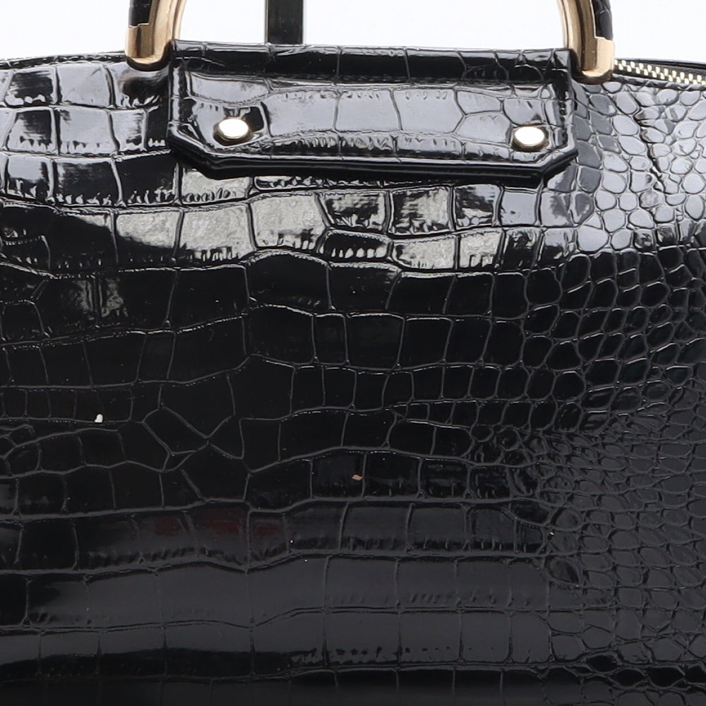 Matalan Womens Black Polyethylene Top Handle Bag Size Medium