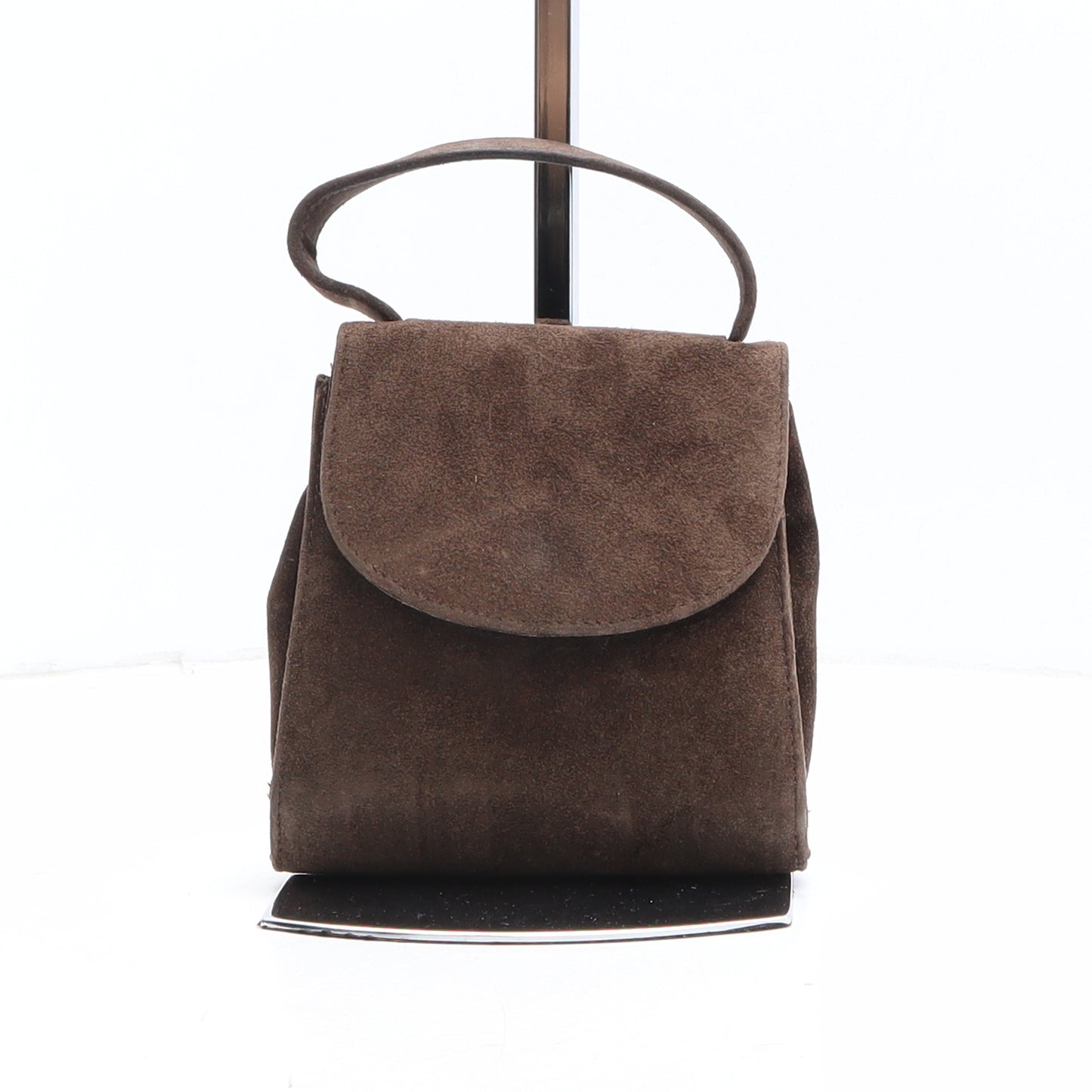 Betty Womens Brown Leather Top Handle Bag Size Micro