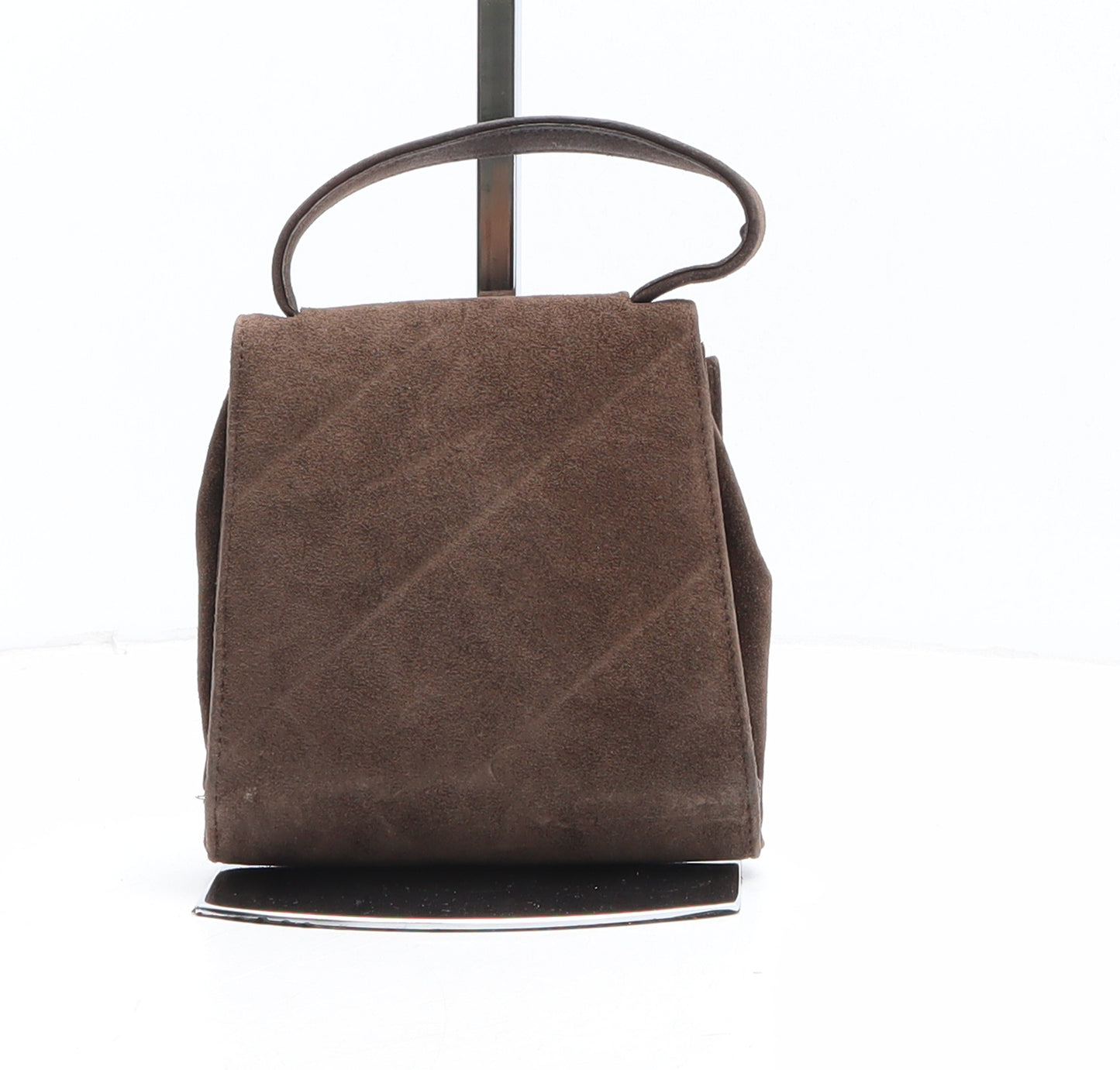 Betty Womens Brown Leather Top Handle Bag Size Micro