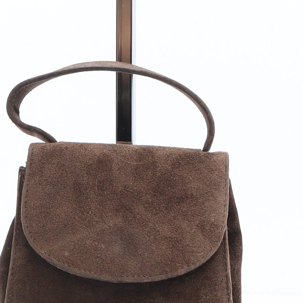 Betty Womens Brown Leather Top Handle Bag Size Micro