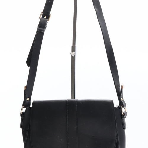 ESMARA Womens Black Polyethylene Saddle Bag Size Small