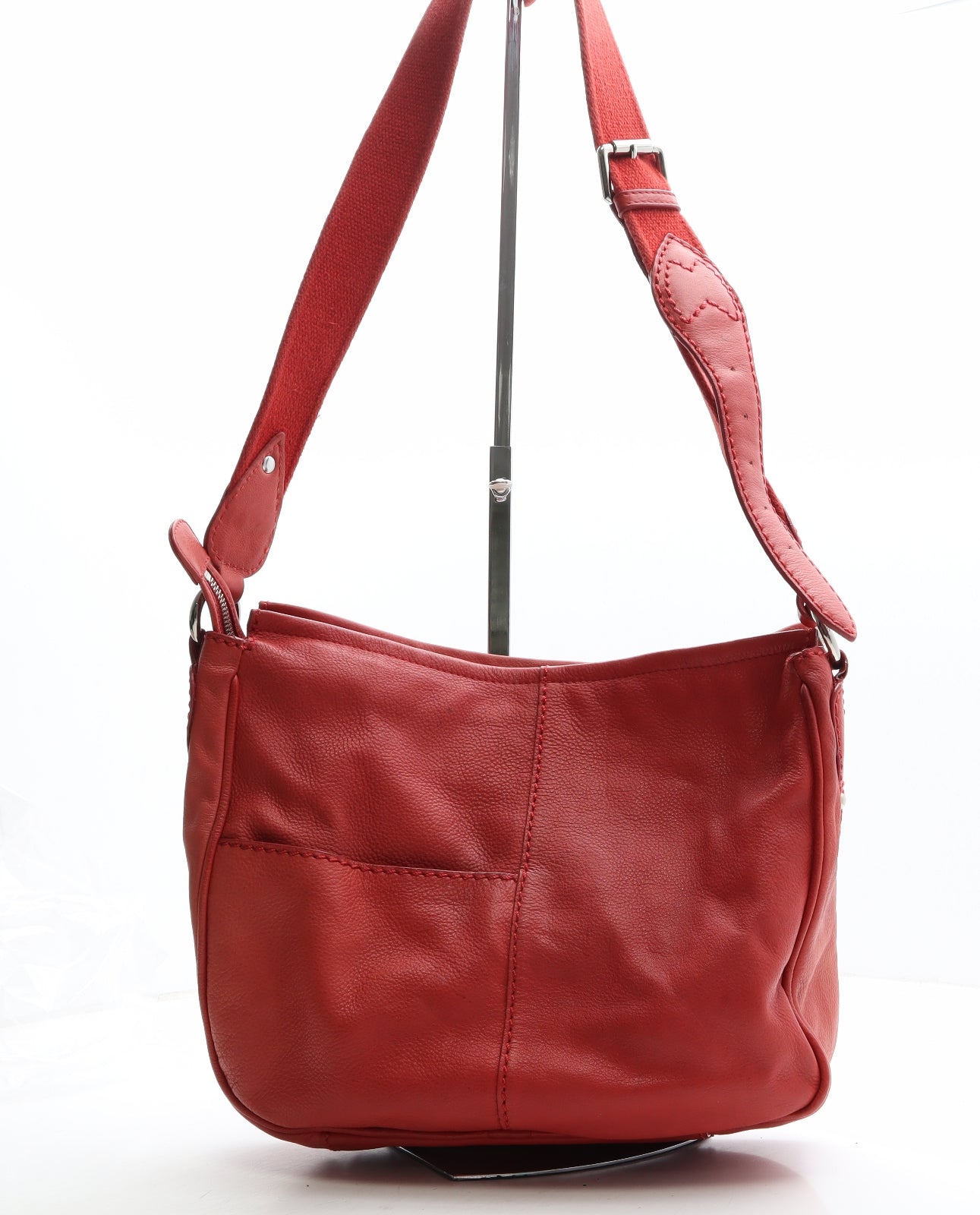 Radley Womens Red Leather Crossbody Size Medium