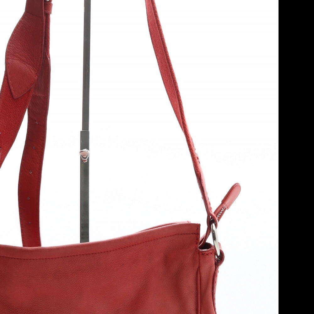 Radley Womens Red Leather Crossbody Size Medium
