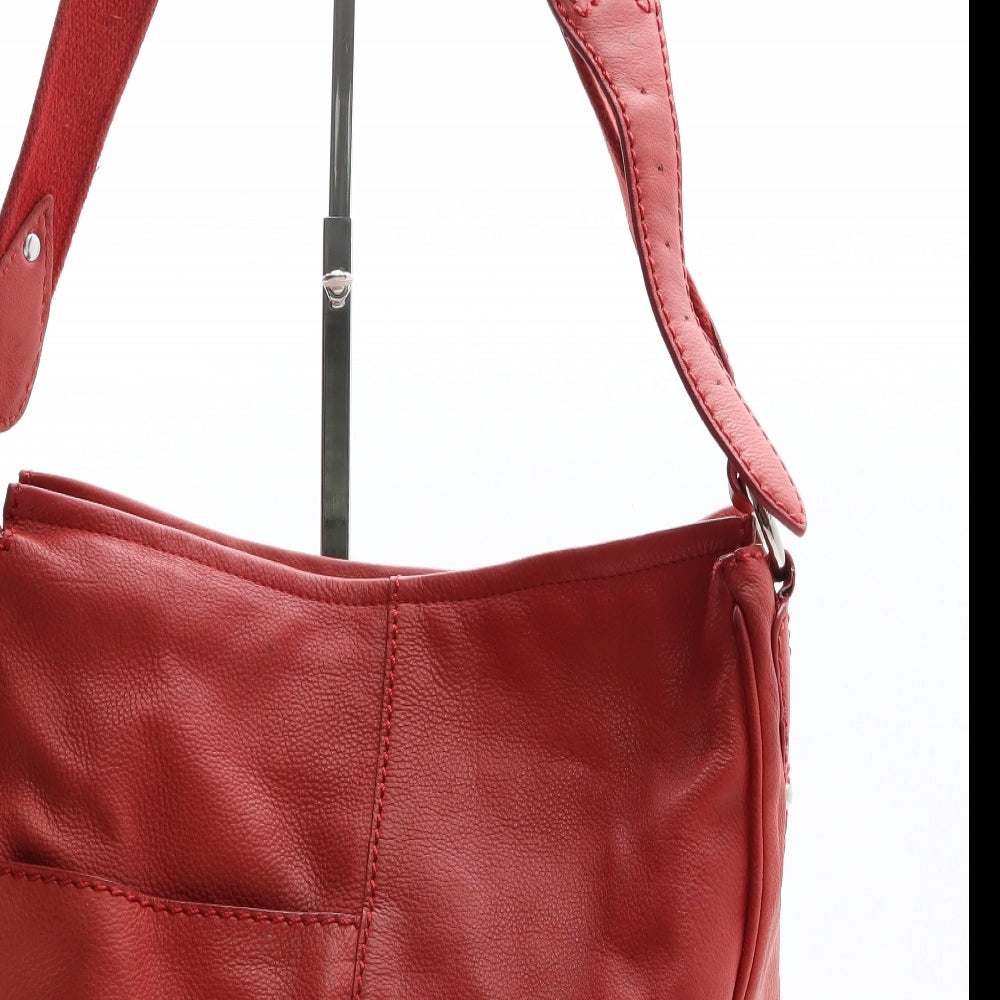 Radley Womens Red Leather Crossbody Size Medium
