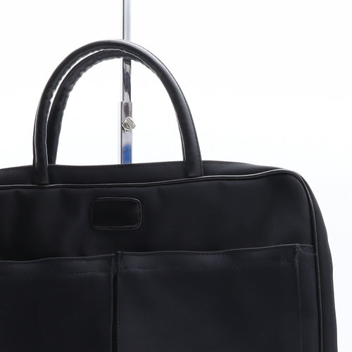 L S Geiorgie Womens Black Polyester Top Handle Bag Size Large