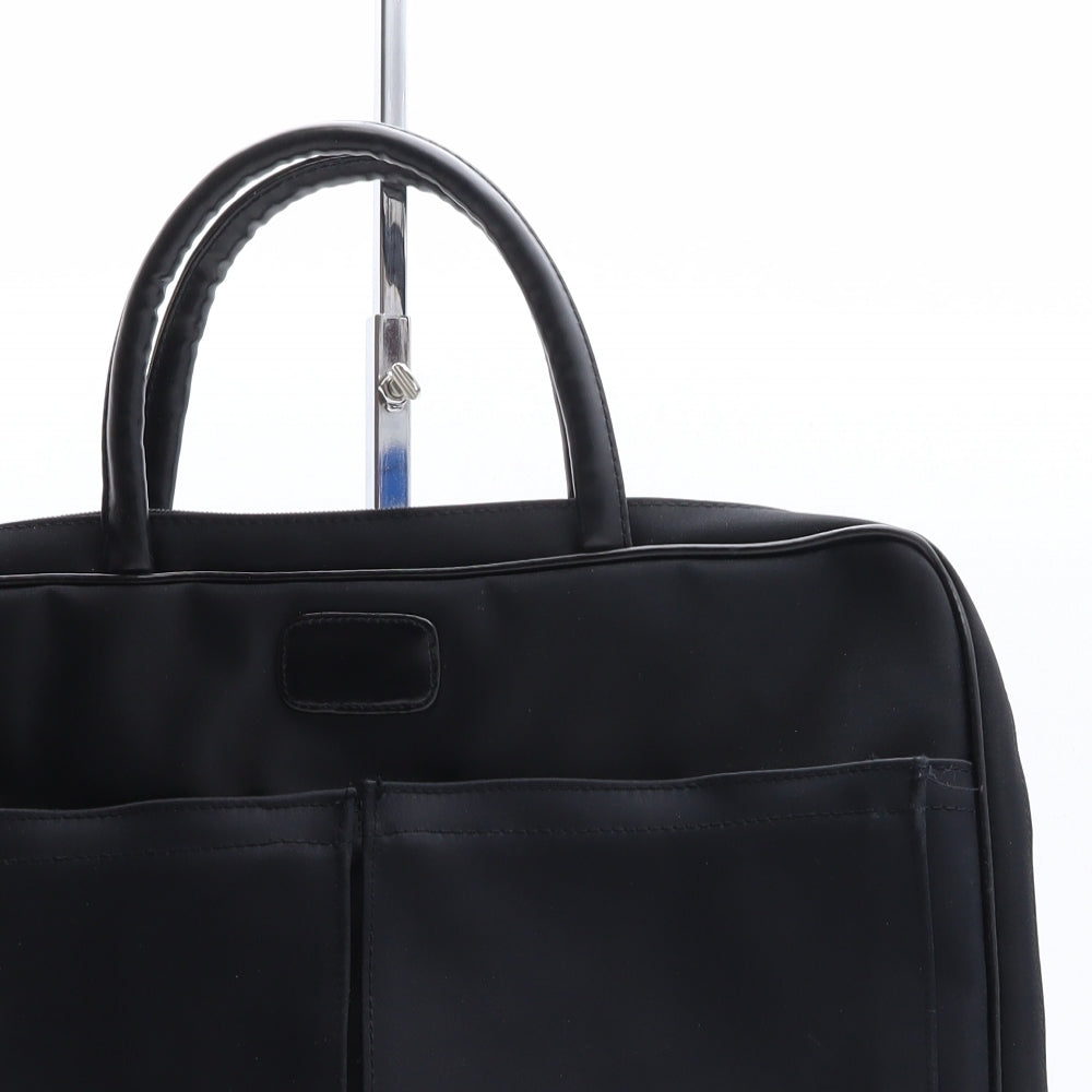 L S Geiorgie Womens Black Polyester Top Handle Bag Size Large