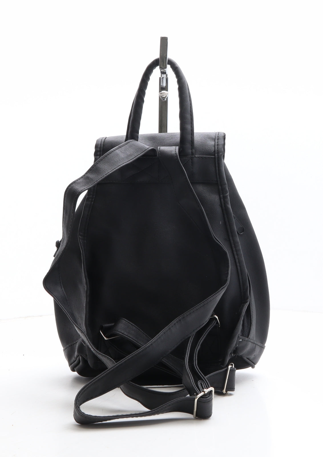 Sassi Ko Womens Black Polyethylene Backpack Size Small