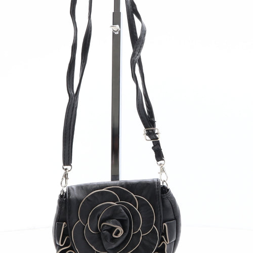 Preworn Womens Black Polyethylene Clutch Size Micro - Rose