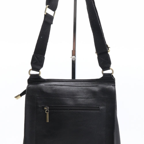 Preworn Womens Black Polyethylene Crossbody Size Small