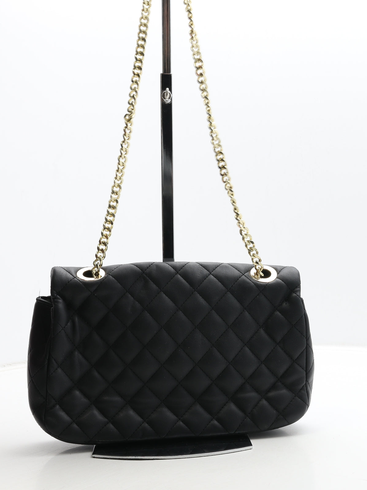 Zara Womens Black Polyamide Shoulder Bag Size Small - Elephant Detail