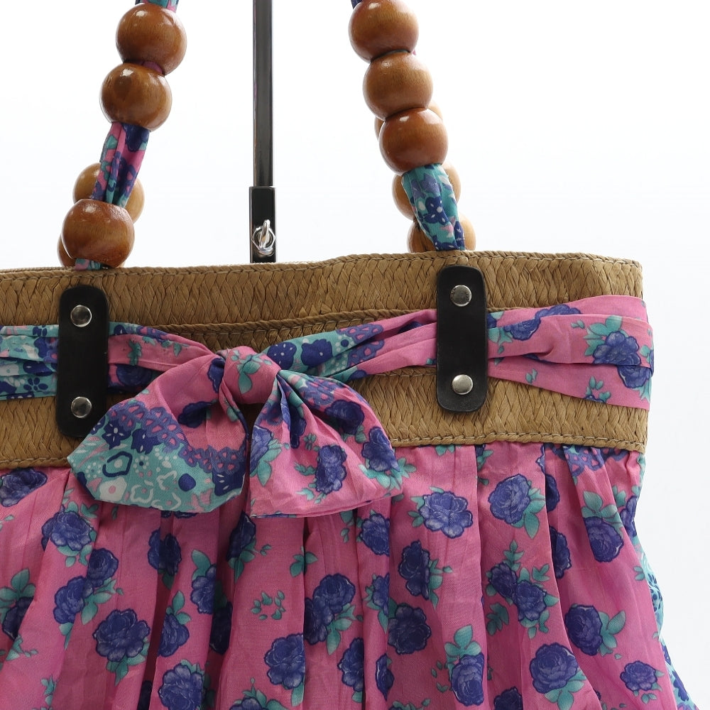 JGL Womens Multicoloured Floral Polyester Top Handle Bag Size Medium