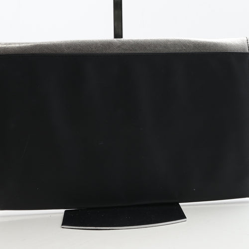 Atmosphere Womens Black Polyurethane Clutch Size Medium