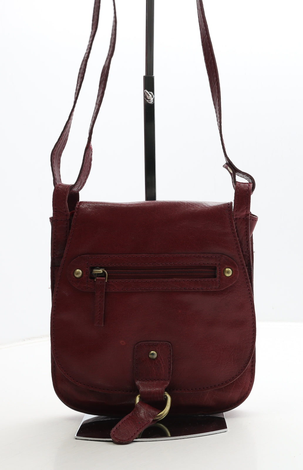 Taurus Womens Red Leather Crossbody Size Small