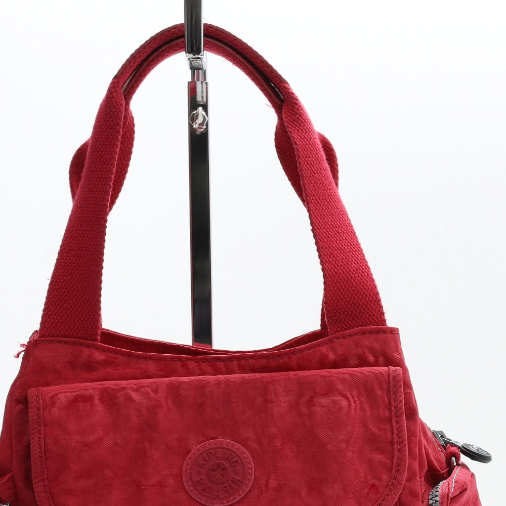 Kipling Womens Pink Polyester Top Handle Bag Size Small