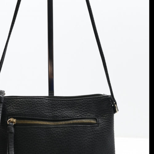 New Look Womens Black Polyurethane Crossbody Size Small
