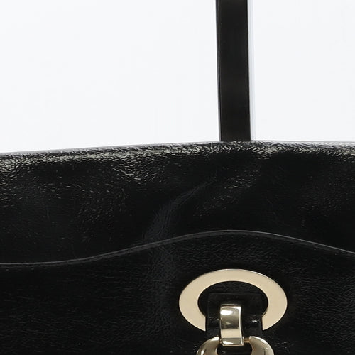 John Lewis Womens Black PVC Clutch Size Medium