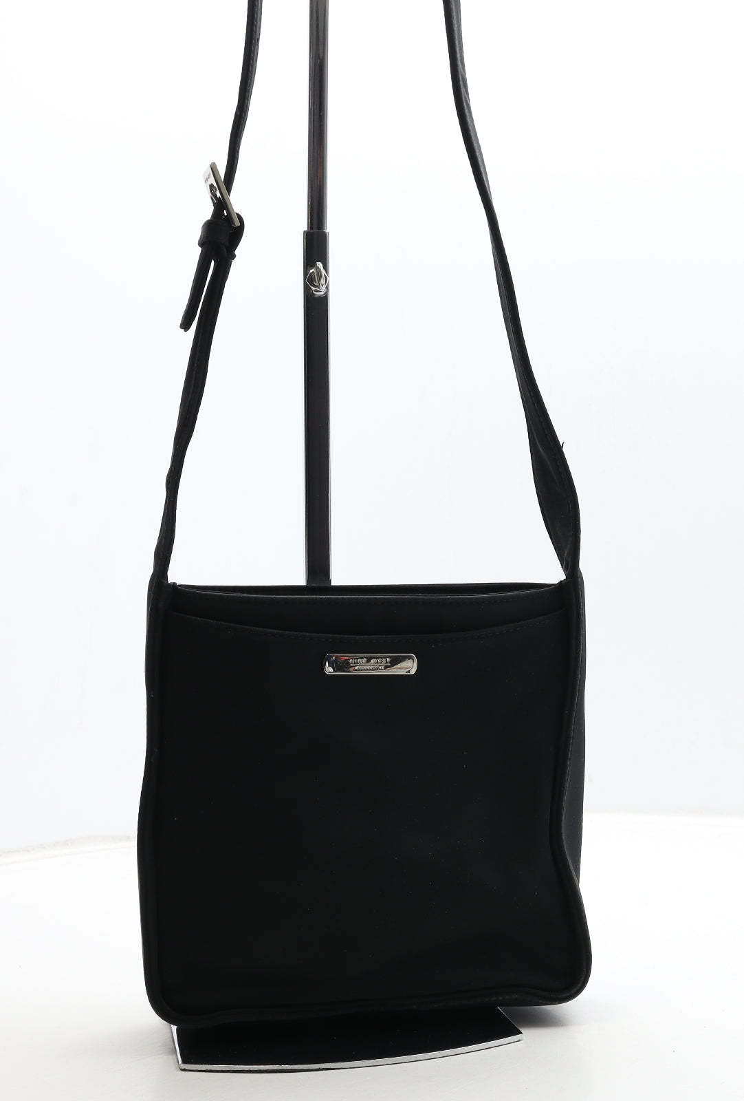 Nine West Womens Black Polyester Crossbody Size Small