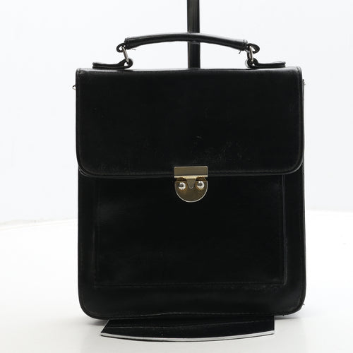 Barrett Womens Black Leather Top Handle Bag Size Medium