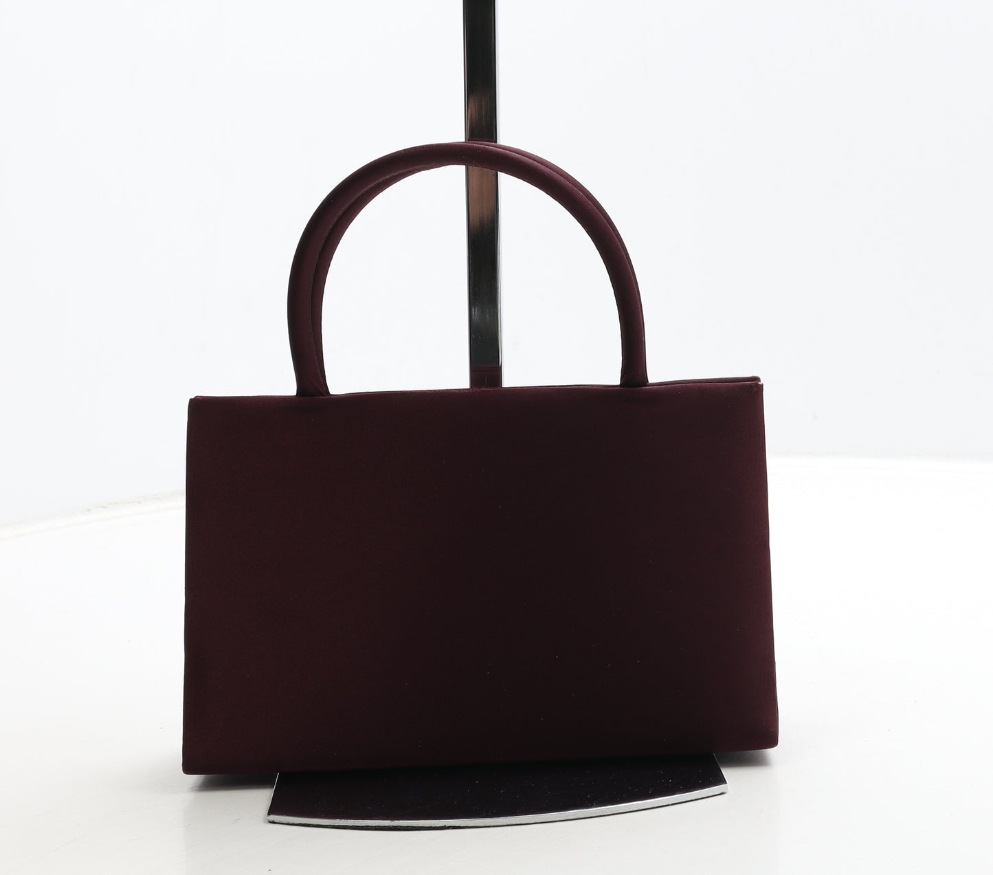 Marks and Spencer Womens Burgundy Polyester Top Handle Bag Size Small