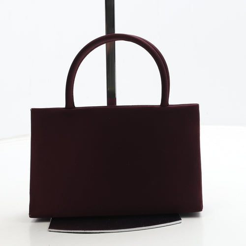 Marks and Spencer Womens Burgundy Polyester Top Handle Bag Size Small