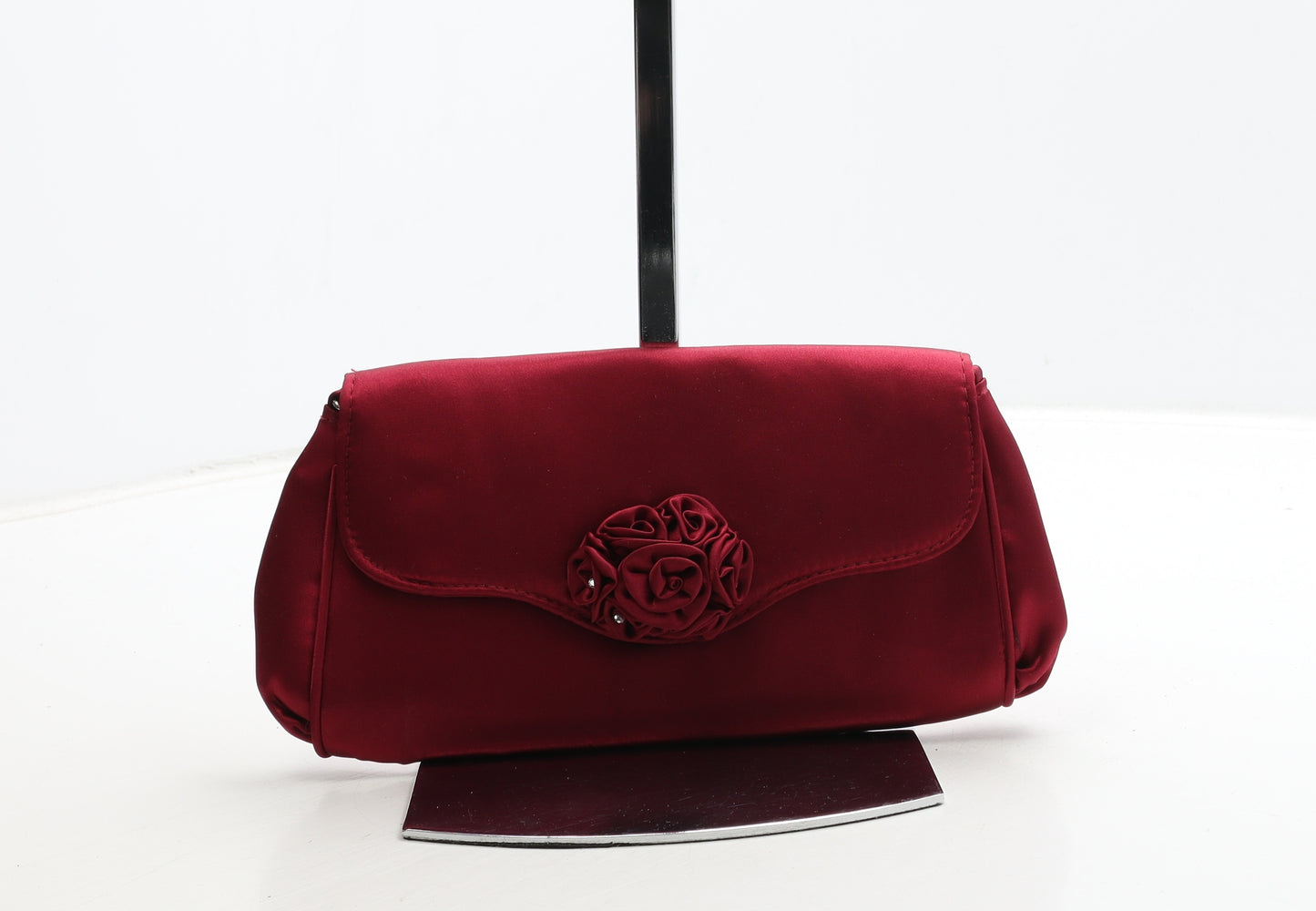 MENBUR Womens Red Polyester Clutch Size Small - Flower Detail