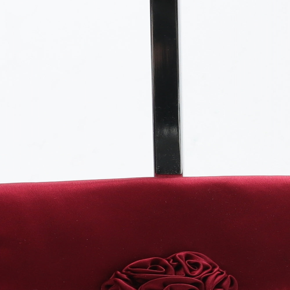 MENBUR Womens Red Polyester Clutch Size Small - Flower Detail