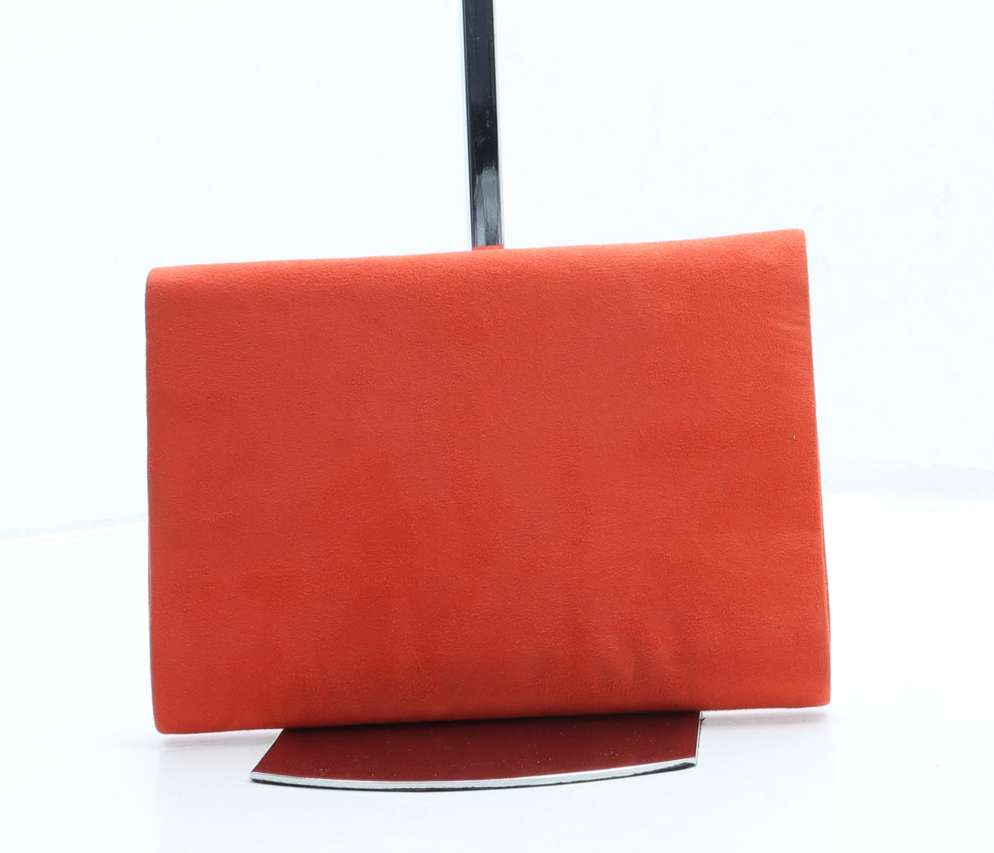 Brand New Womens Orange Suede Clutch Size Small