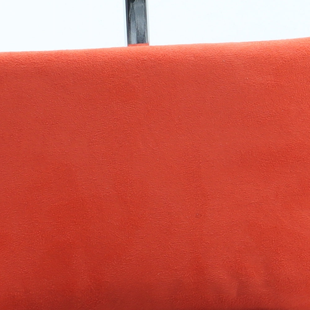 Brand New Womens Orange Suede Clutch Size Small