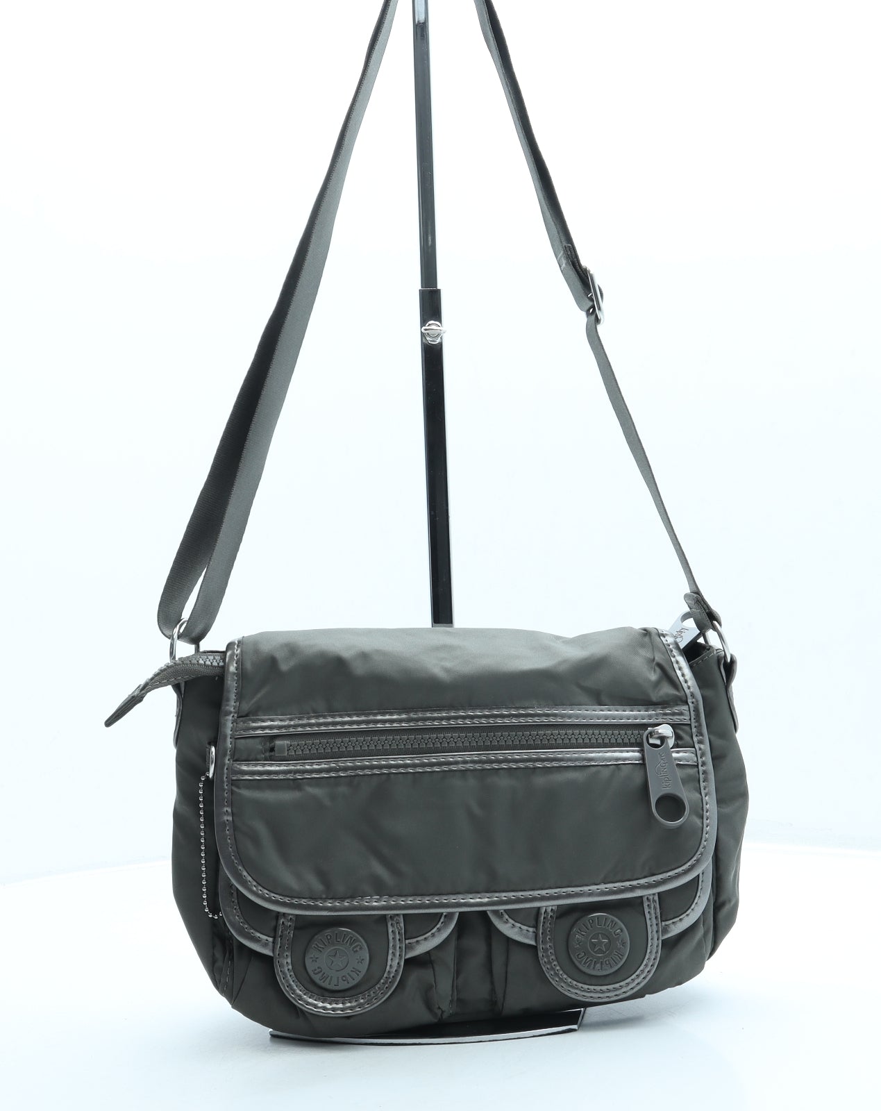 Kipling Womens Green Polyester Crossbody Size Small
