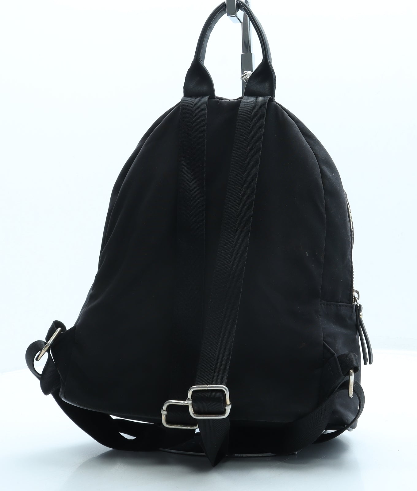 Preworn Womens Black Polyester Backpack Size Small