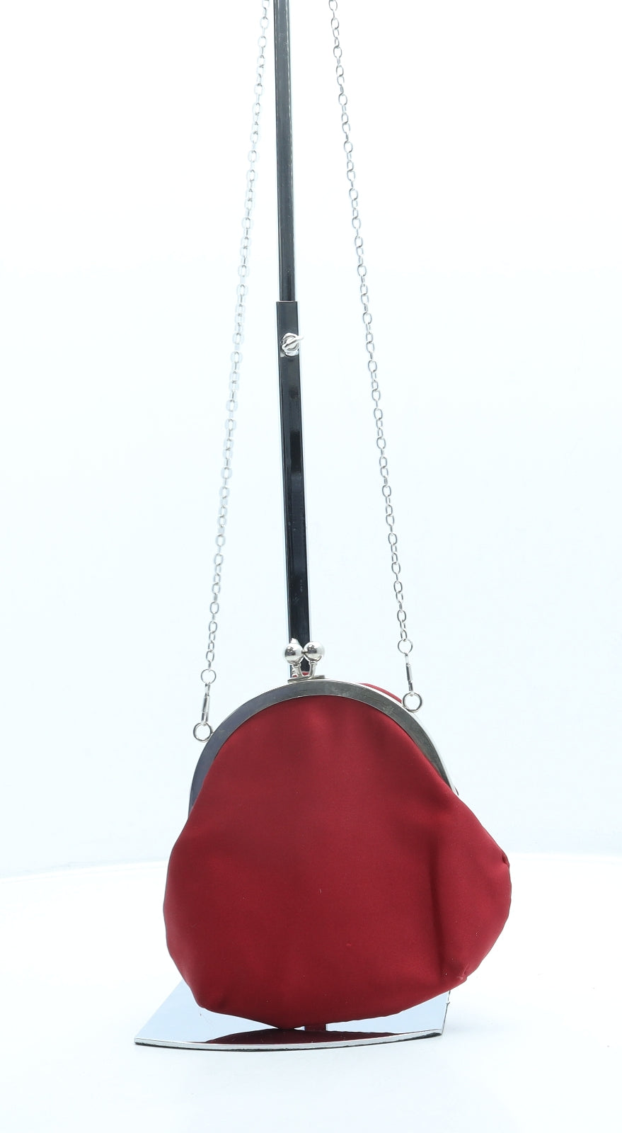 New Look Womens Red Polyester Clutch Size Small - Rose