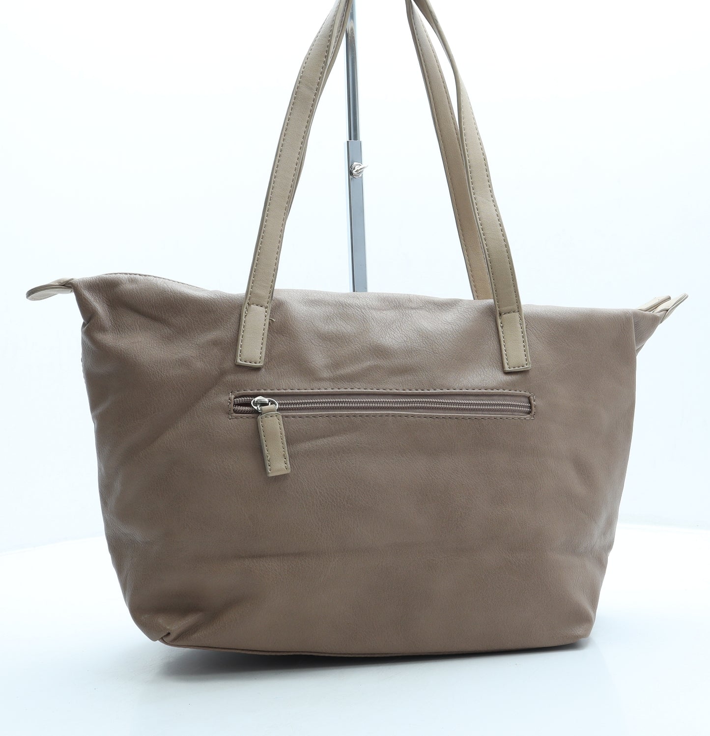 David Jones Womens Brown Leather Shoulder Bag Size Large