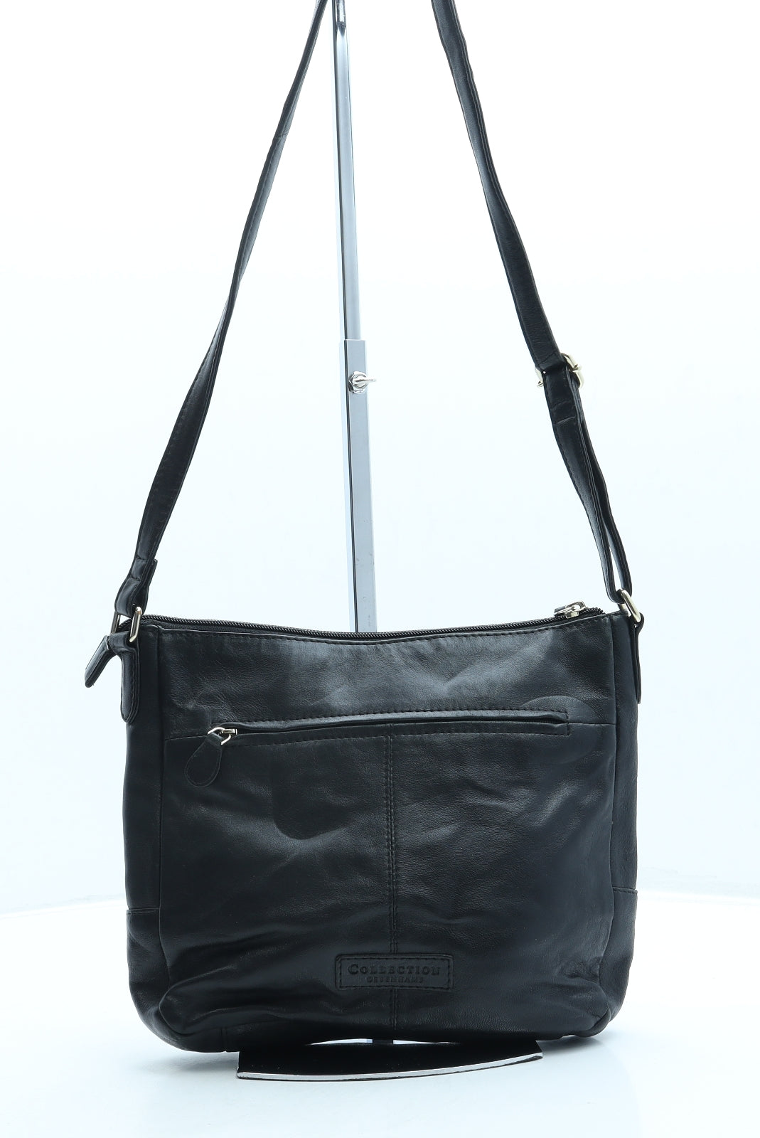 Debenhams Womens Black Leather Crossbody Size Small