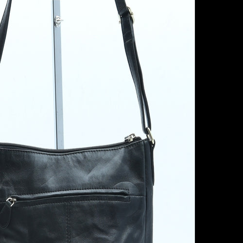 Debenhams Womens Black Leather Crossbody Size Small