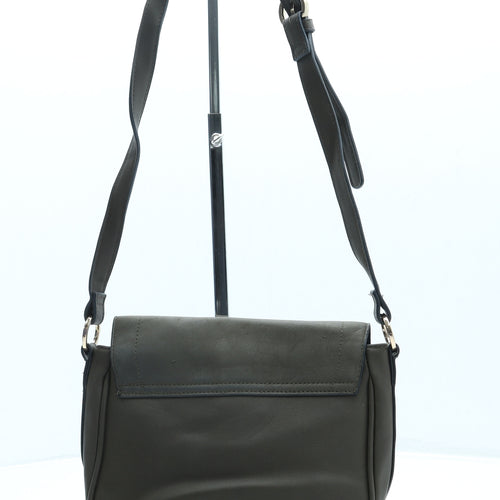 Topshop Womens Green Leather Crossbody Size Small