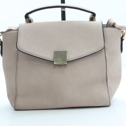 Preworn Womens Pink Leather Crossbody Size Small