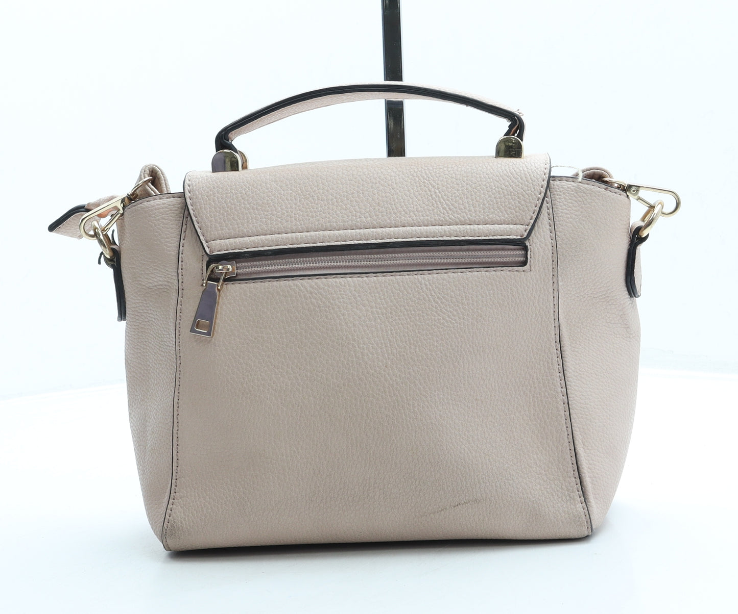 Preworn Womens Pink Leather Crossbody Size Small