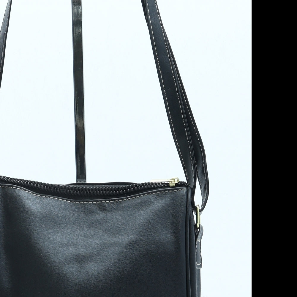 TED LAPIDUS Womens Black Leather Crossbody Size Small