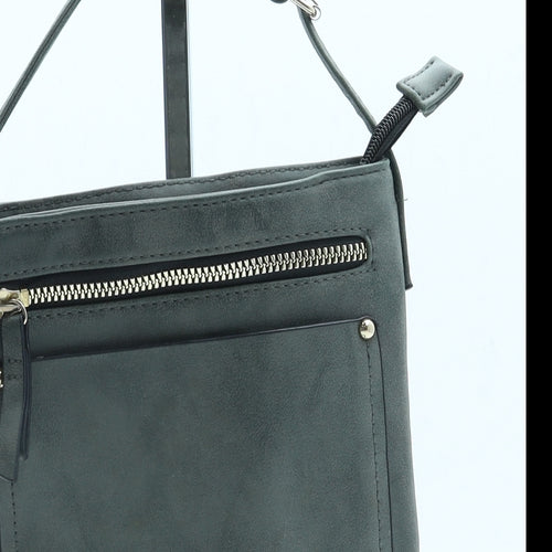 Primark Womens Green Leather Top Handle Bag Size Small