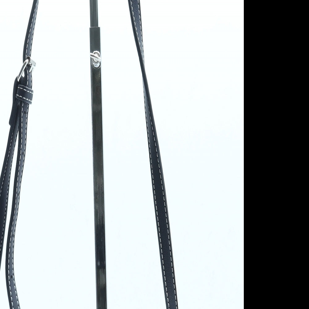 David Jones Womens Blue Leather Crossbody Size Small