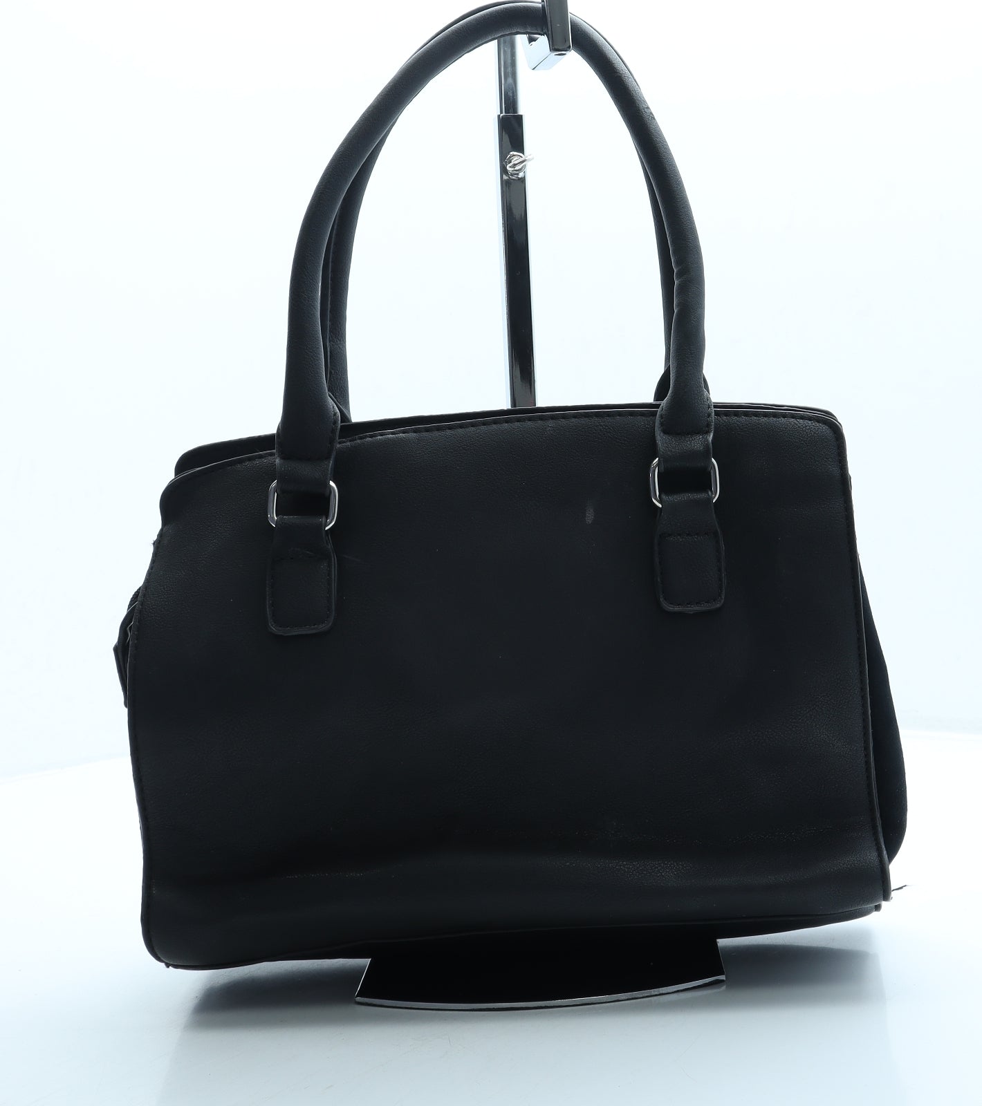 Marco Tozzi Womens Black Leather Shoulder Bag Size Small