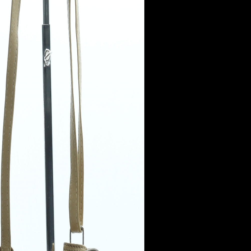 Lorenz Womens Beige Leather Crossbody Size Small