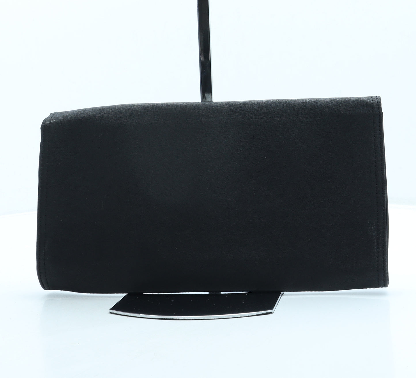 NEXT Womens Black Leather Clutch Size Small