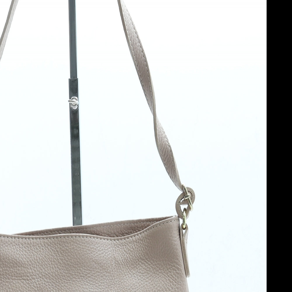 Preworn Womens Pink Leather Crossbody Size Small