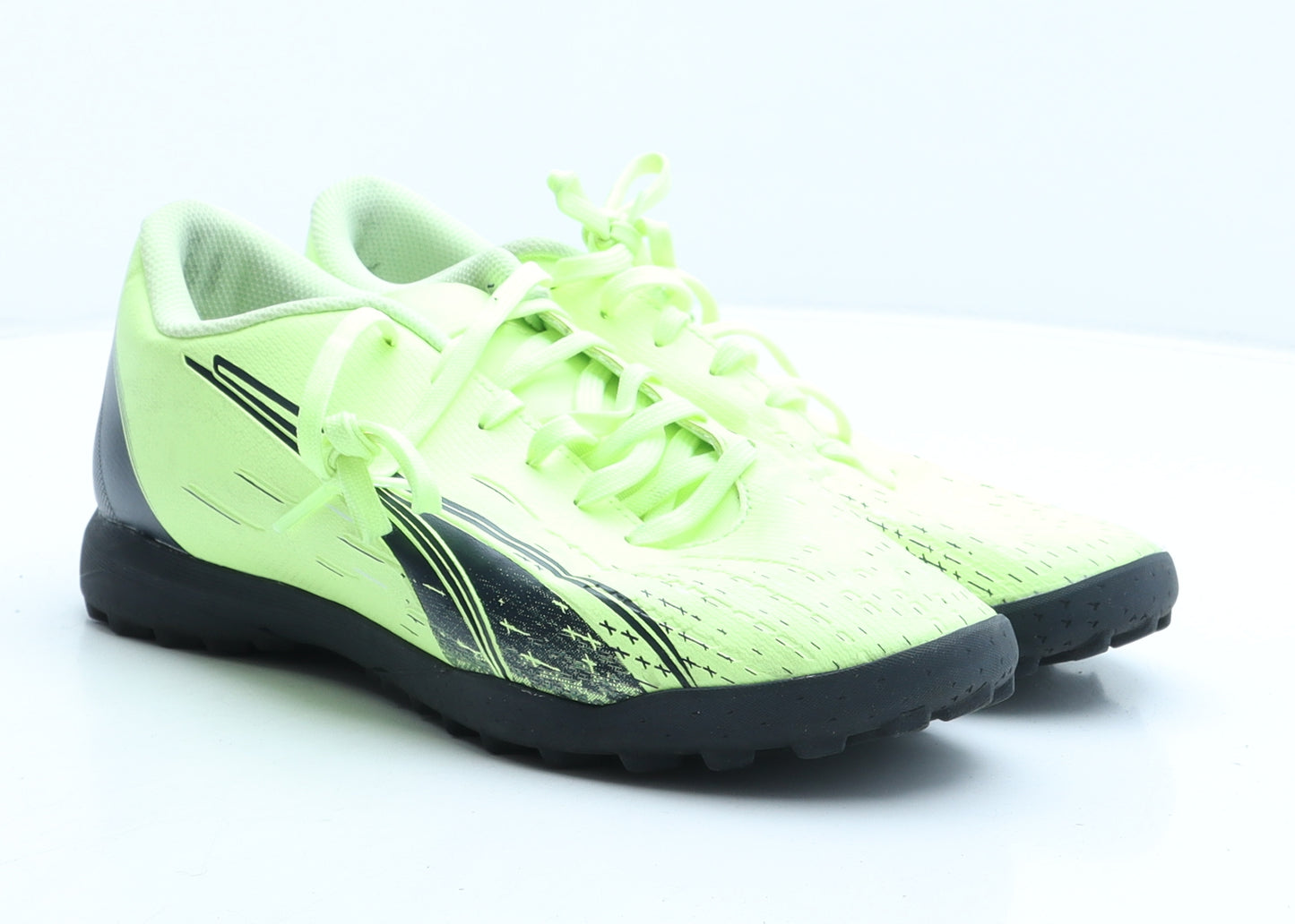 PUMA Mens Green Geometric Synthetic Trainer UK 8