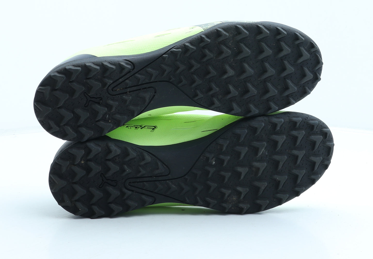 PUMA Mens Green Geometric Synthetic Trainer UK 8