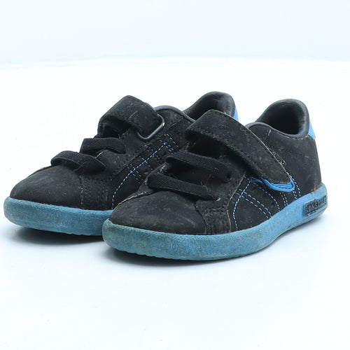 Lonsdale Boys Black Synthetic Trainer UK 5